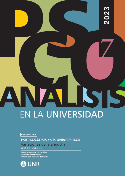 					Ver Núm. 7 (2023): Revista Psicoanálisis en la Universidad
				